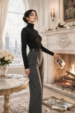 A reborn woman burning photos in an Italian manor fireplace done with two Dons — After the Final Goodbye on TrendNovel