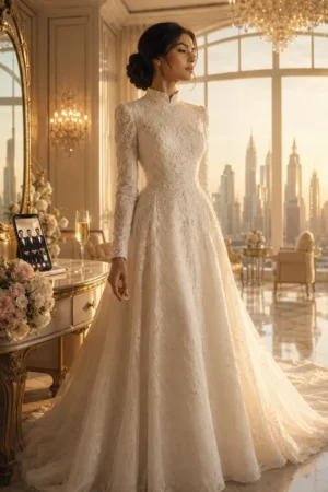 A bride in a white gown dropping her wedding ring after her fiancé skipped the wedding — The Wedding He Skipped Became My Ticket To An Empire on TrendNovel